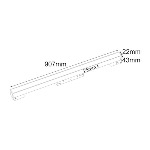 Lampa magnetyczna Milky Osram 5Y 30W 90cm Switch CCT