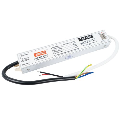 Zasilacz LED 24V IP67 wodoodporny 45W 1,87A 5 lat gw.