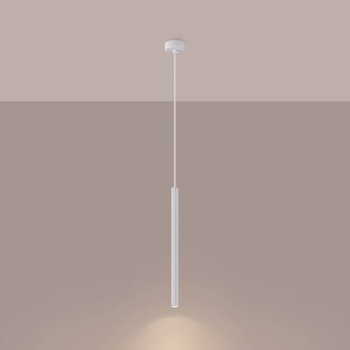 Lampa wisząca cienka tuba Arche 1xG9 biała