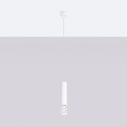 Lampa wisząca tuba Liro 1xGU10 biała