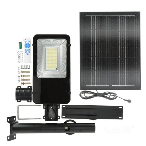 Lampa solarna uliczna 11W 1100lm z wysięgnikiem i pilotem