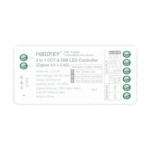 Mi-Light LC3-ZR sterownik LED Zigbee 3w1 Mono-CCT 2PIN/3PIN