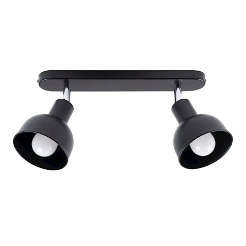 Lampa sufitowa z reflektorami Elba 2xE27 czarna