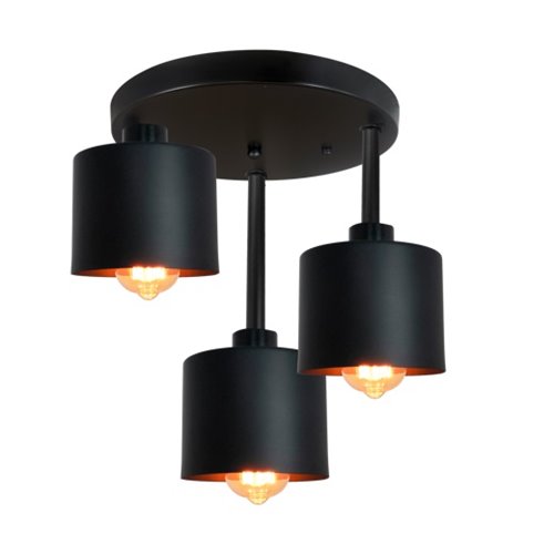 Lampa wisząca VESPER FRAT 3xE27 czarna