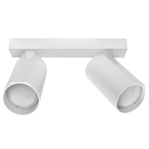 Lampa natynkowa 20cm z reflektorami SpotLine 2xGU10 biała