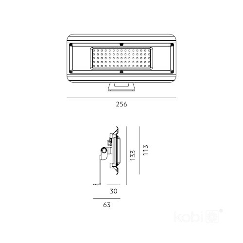 Lampa przemysłowa LED 4w1 Luxo 50W 5400lm 4000K
