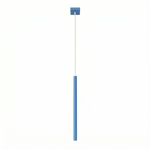 Lampa wisząca pojedyncza tuba Pastelo 1xG9 błękitna