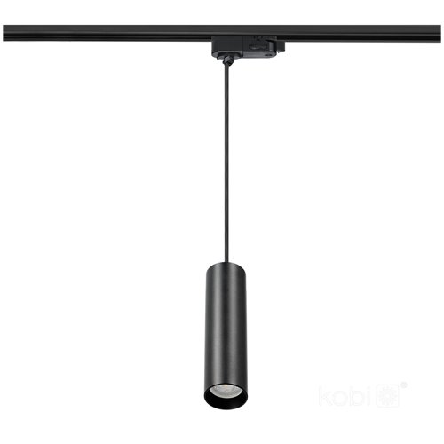 Lampa wisząca do szyn 3-fazowych 30cm czarna
