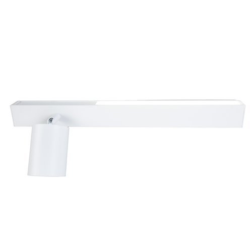 Kinkiet liniowy LED UP 5W z reflektorem GU10 Front lewy biały