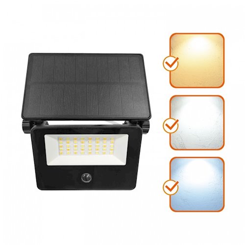 Naświetlacz solarny LED G2 20W 1600lm 3CCT z czujnikiem