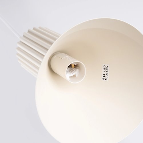 Lampa wisząca loftowa Estria 1xE14 beżowa