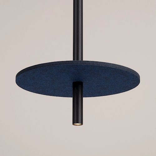 Lampa wisząca filcowa Feltro 1xG9 czarno-granatowa