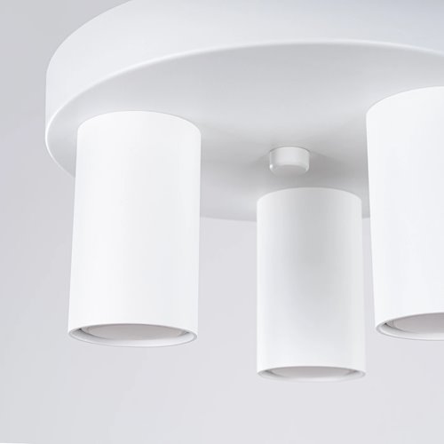 Lampa sufitowa tuby Lagos 3xGU10 okrągła biała