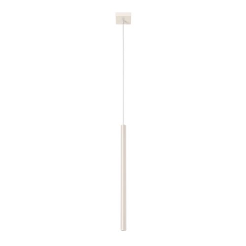 Lampa wisząca pojedyncza tuba Pastelo 1xG9 beżowa