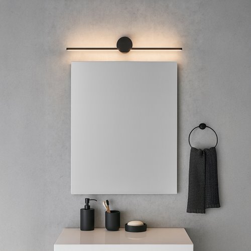 Lampa LED nad lustro Artist 9W 60cm czarna 4000K