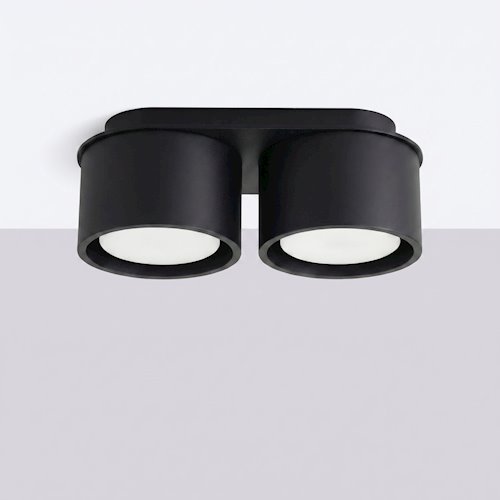 Lampa sufitowa podwójna tuba Modo 2xGx53 czarna