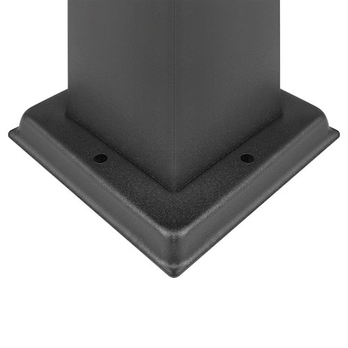 Słupek ogrodowy elektryczny PVC 1x Gniazdo 230V 20cm czarny