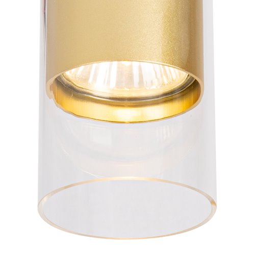 Halogen natynkowy okrągły 1xGU10 Ricky Złoty
