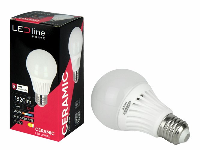 Żarówka LED E27 A60 Prime 13W 1820lm Ciepła