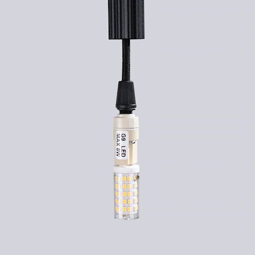 Lampa wisząca cienka tuba Arche 1xG9 czarna