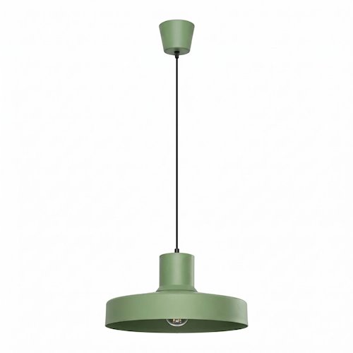 Lampa wisząca klasyczna Bilo 1xE27 szałwiowa