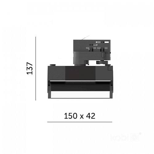 Reflektor szynowy LED mleczny 3-fazowy 12W 15cm 4000K