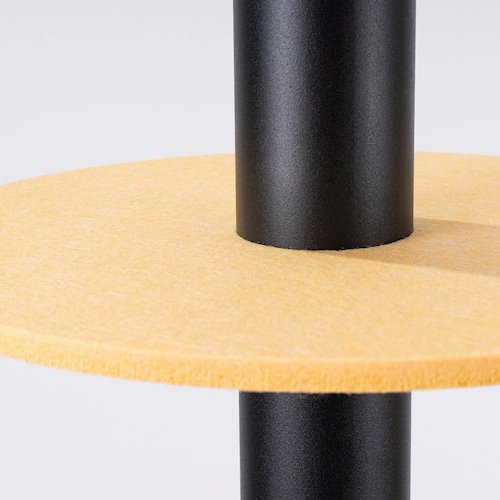Lampa wisząca filcowa Pelta 1xGU10 czarno-żółta