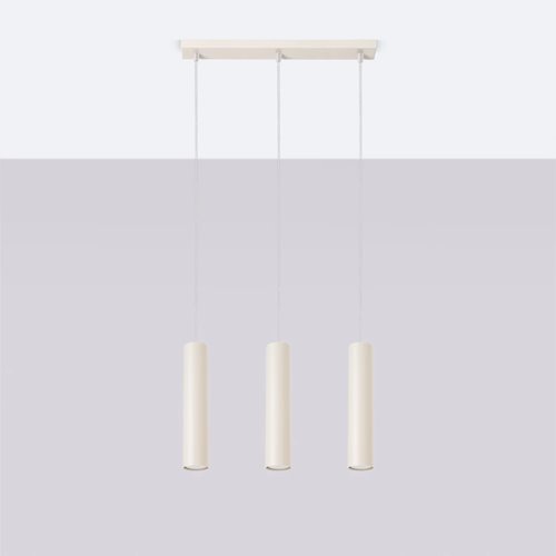 Lampa wisząca potrójna Lagos 3xGU10 listwa beżowa