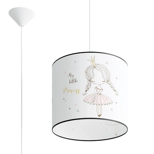 Lampa wisząca dziecięca Princess 30 1xE27 wielokolorowa