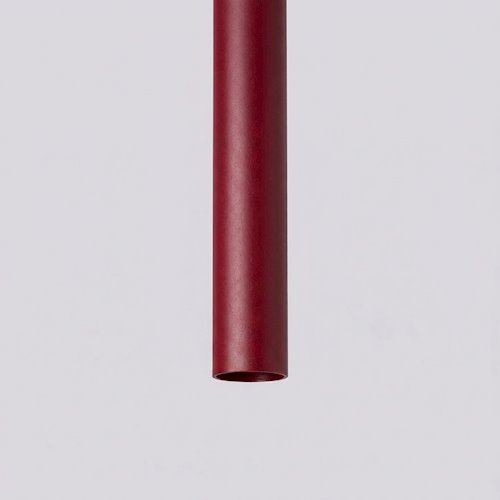 Lampa wisząca potrójna tuba  Pastelo 3P 3xG9 okrągła burgundowa