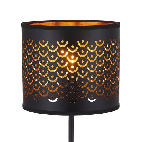 Lampa podłogowa 1xE27 Morgan dekoracyjna 160cm czarna