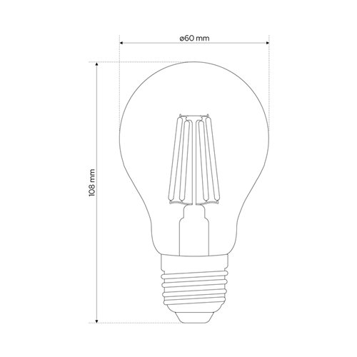 Żarówka LED E27 Filament kulka 7W Tuya Smart CCT 2700-6500K 806lm