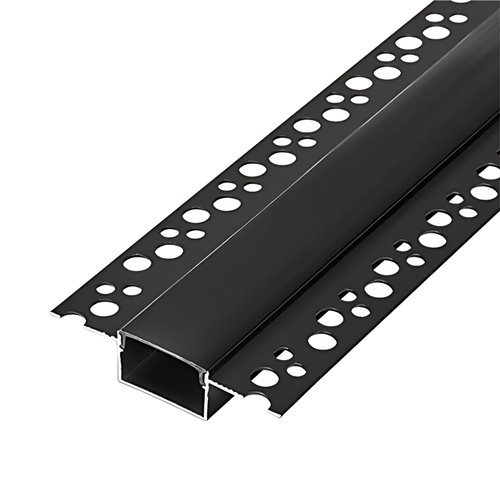 Profil LED GK Maxi czarny anodowany z kloszem czarnym - 2m