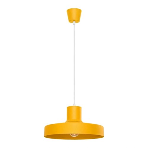 Lampa wisząca klasyczna Bilo 1xE27 żółta