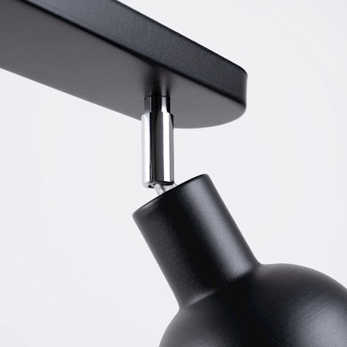 Lampa sufitowa z reflektorami Elba 2xE27 czarna