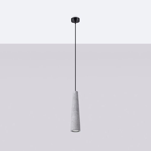 Lampa wisząca betonowa Electra 1xGU10 szara
