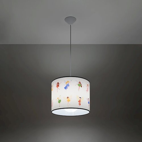 Lampa wisząca dziecięca Fairy 30 1xE27 wielokolorowa