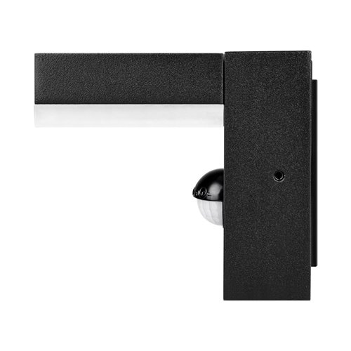 Lampa elewacyjna LED Hestio 9W z czujnikiem PIR czarna