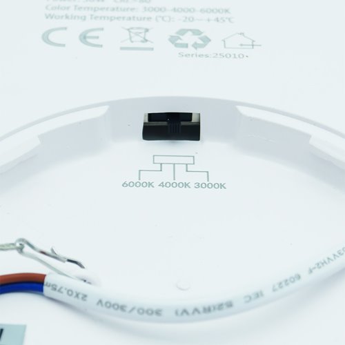 Panel LED okrągły 36W natynkowy - przełącznik CCT