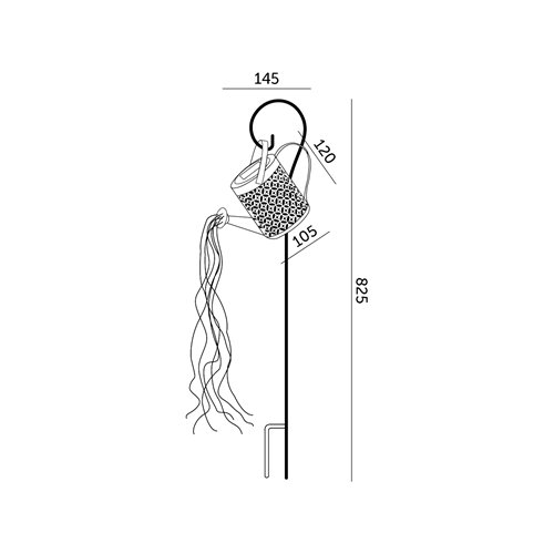 Lampa solarna dekoracyjna Konewka 2700K