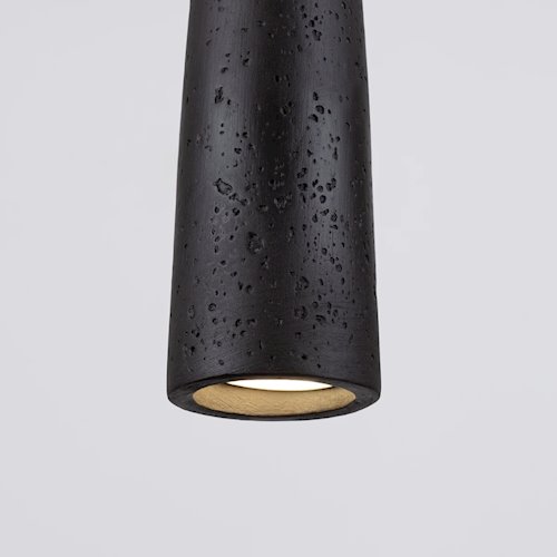 Lampa wisząca betonowa Electra 1xGU10 czarna