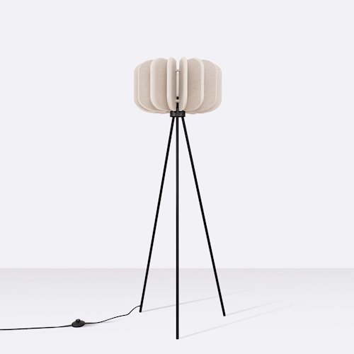 Lampa podłogowa filcowa Mula 45cm 1xE27 beżowa