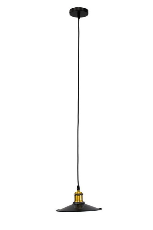 Lampa wisząca LOFT ORICH 1xE27 czarny mosiądz