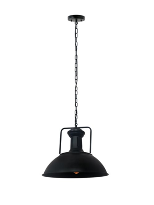 Lampa wisząca LOFT GRAVIS 1xE27 czarna na łańcuchu