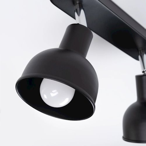 Lampa sufitowa z reflektorami Elba 2xE27 czarna