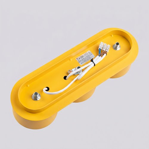 Lampa sufitowa potrójna tuba Modo 3xGx53 żółta