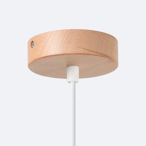 Lampa wisząca z okrągłym kloszem Fano 1xE27 biała