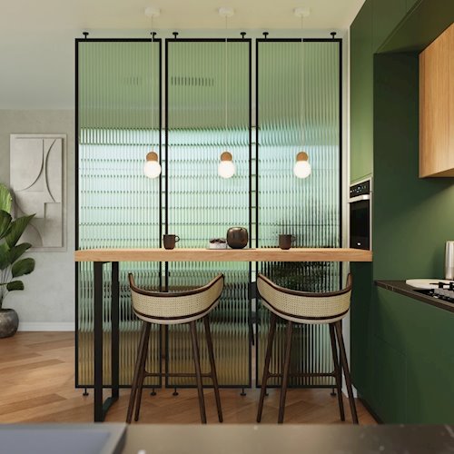 Lampa wiszące kule Pekka okrągła 3xG9 biała/naturalne drewno