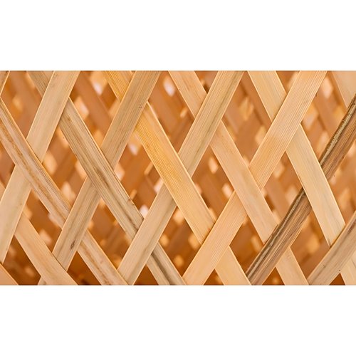 Lampa wisząca Boho 1xE27 z bambusowym kloszem 38cm