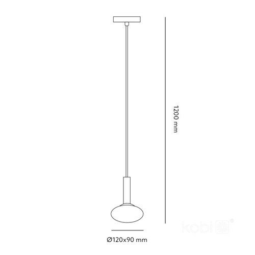Lampa wisząca Elipse 1xG9 czarna z mlecznym kloszem
